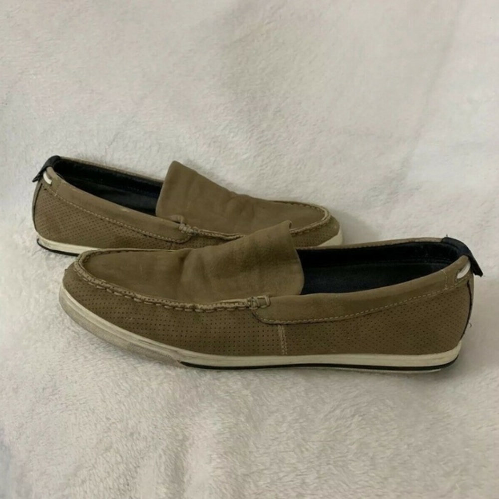 Aldo 10.5 Slip On Brown Casual Shoes Loafers